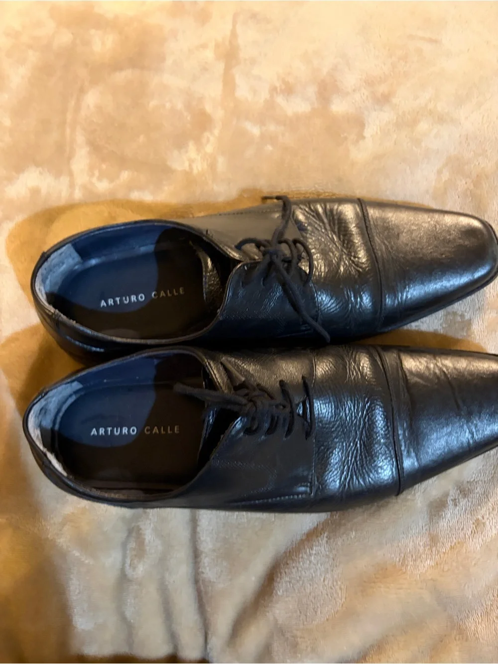 ARTURO CALLE ORIGINAL MEN'S BLACK PATENT LEATHER  size 41 - Picture 3 of 6